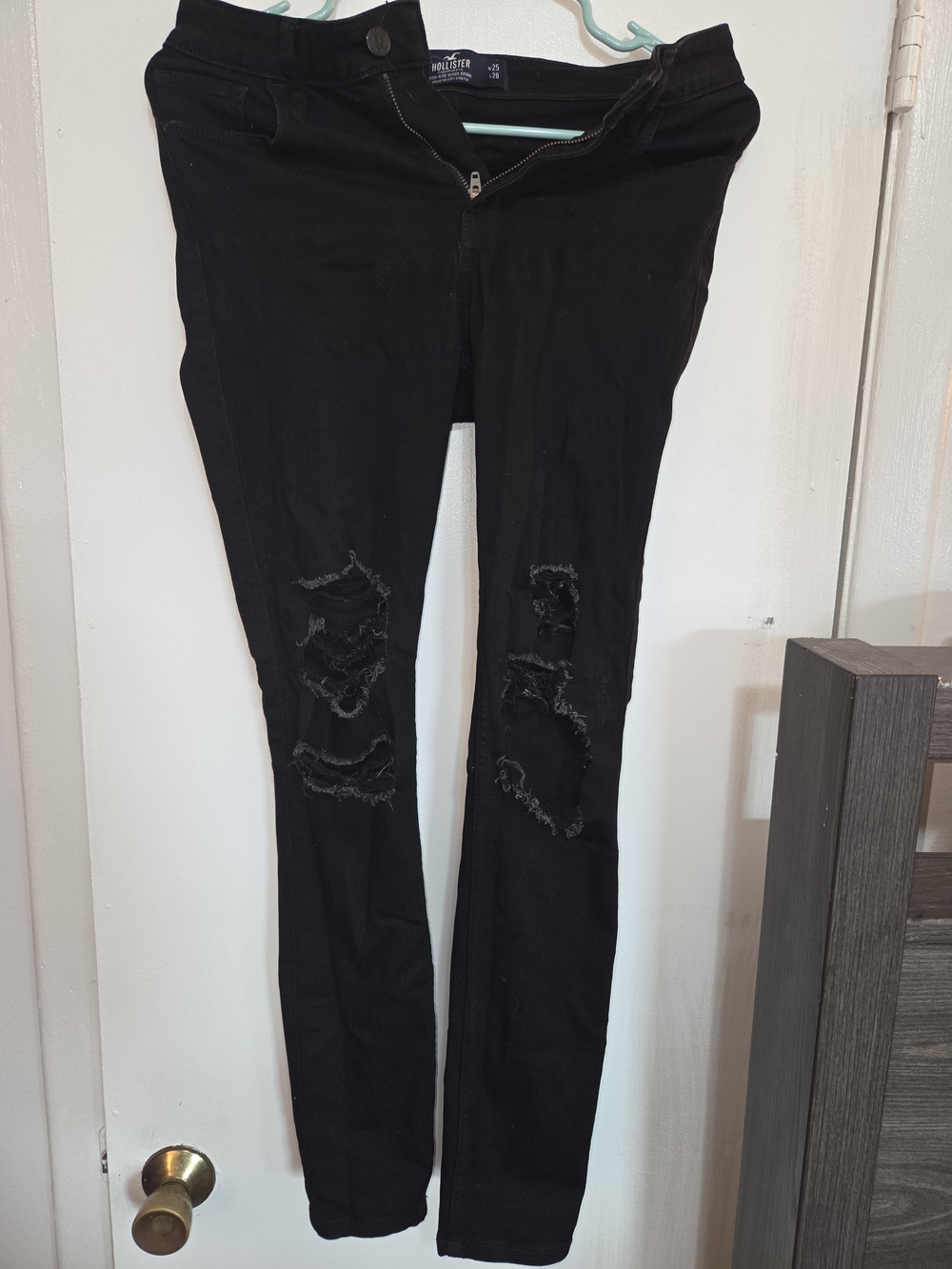 Hollister Black High-Rise Super Skinny Jeans